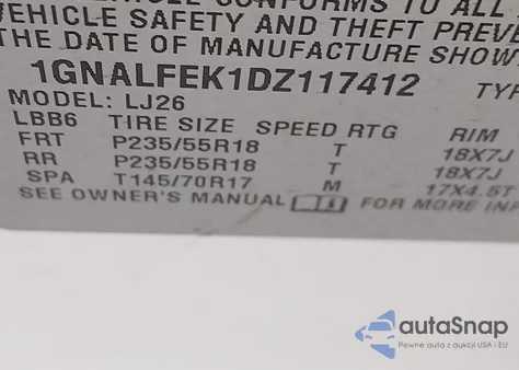 2013 Chevrolet Equinox Ltz from USA, damaged, VIN 1GNALFEK1DZ117412
